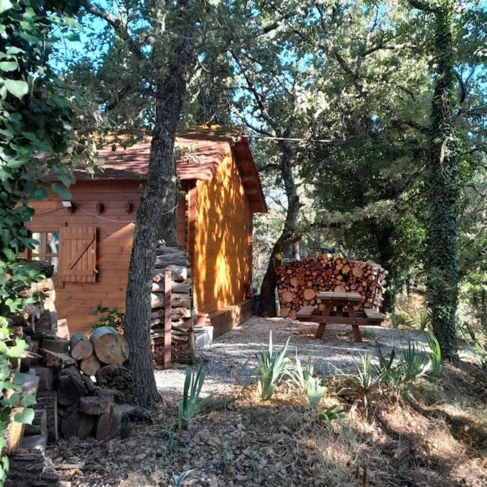 La Cabane En Bois Tourves Exterior foto